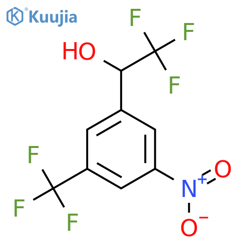 2,2,2-trifluoro-1-3-nitro-5-(trifluoromethyl)phenylethan-1-ol structure