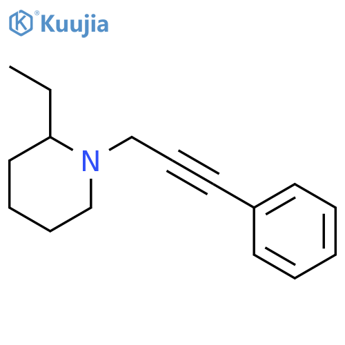 Piperidine,2-ethyl-1-(3-phenyl-2-propyn-1-yl)- structure