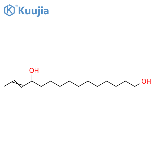 13-Pentadecene-1,12-diol structure