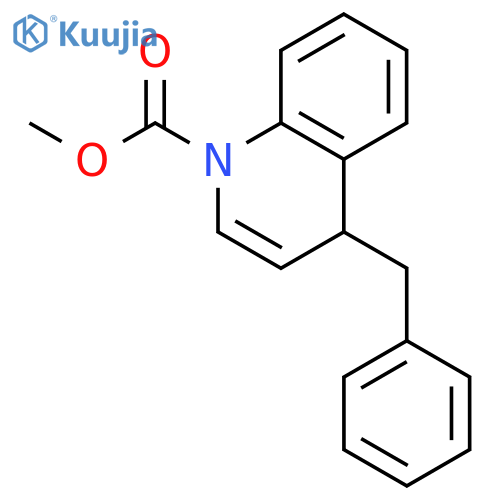 1(4H)-Quinolinecarboxylic acid, 4-(phenylmethyl)-, methyl ester structure