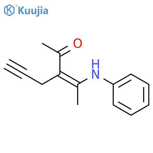 5-HEXYN-2-ONE, 3-[1-(PHENYLAMINO)ETHYLIDENE]-, (3Z)- structure
