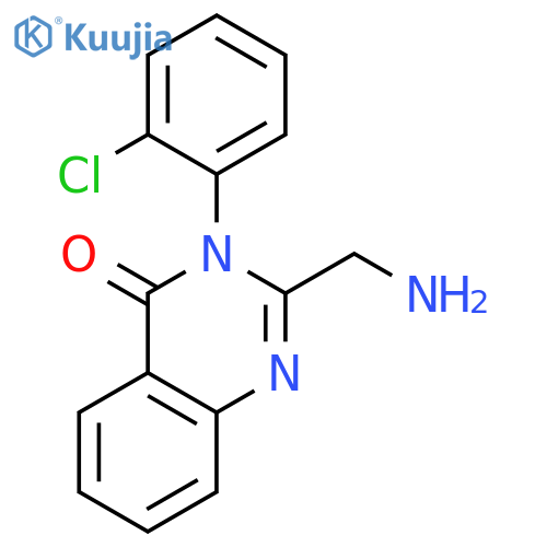 4(3H)-Quinazolinone, 2-(aminomethyl)-3-(2-chlorophenyl)- structure