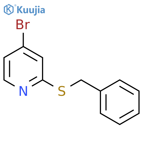 Pyridine, 4-bromo-2-[(phenylmethyl)thio]- structure