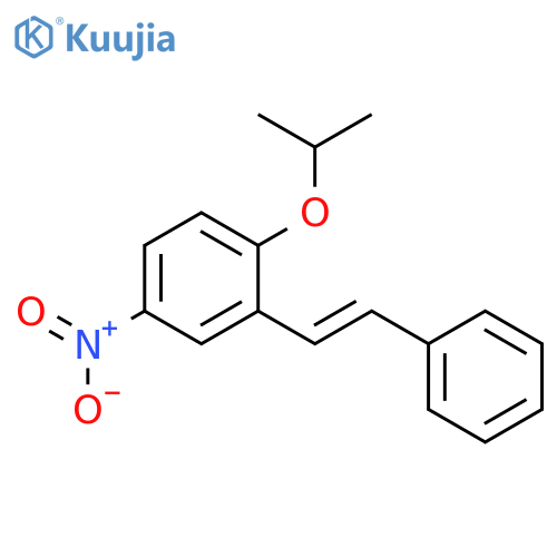 BENZENE, 1-(1-METHYLETHOXY)-4-NITRO-2-(2-PHENYLETHENYL)- structure