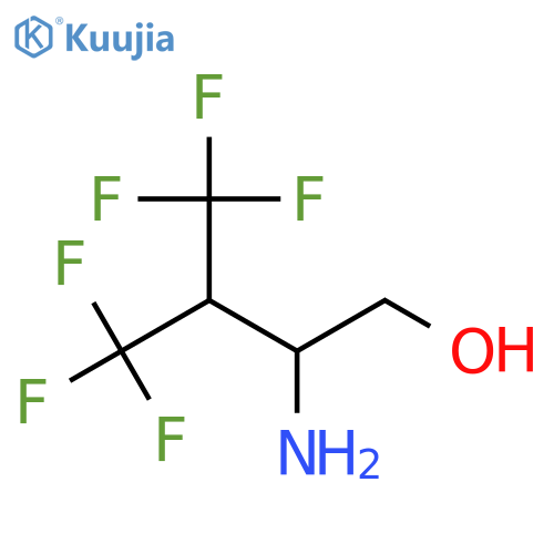 2-amino-4,4,4-trifluoro-3-(trifluoromethyl)butan-1-ol structure