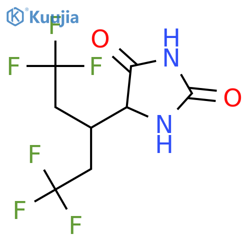 2,4-Imidazolidinedione, 5-[3,3,3-trifluoro-1-(2,2,2-trifluoroethyl)propyl]- structure