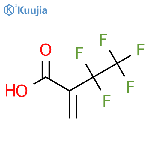 3,3,4,4,4-pentafluoro-2-methylidenebutanoic acid structure