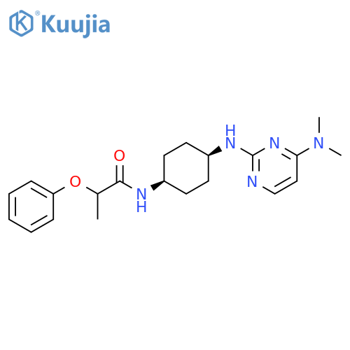Propanamide,N-[cis-4-[[4-(dimethylamino)-2-pyrimidinyl]amino]cyclohexyl]-2-phenoxy- structure