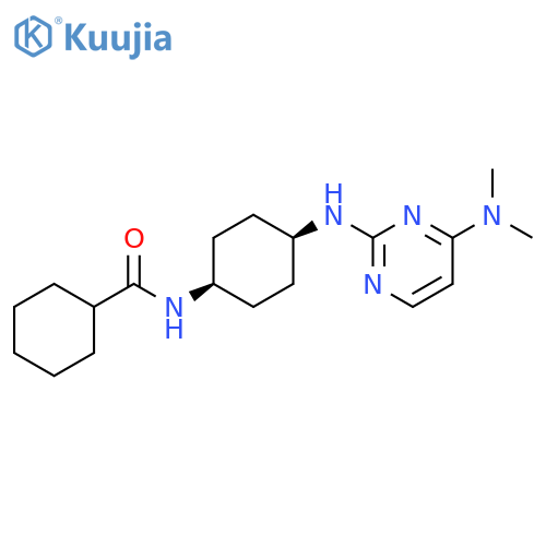 Cyclohexanecarboxamide,N-[cis-4-[[4-(dimethylamino)-2-pyrimidinyl]amino]cyclohexyl]- structure