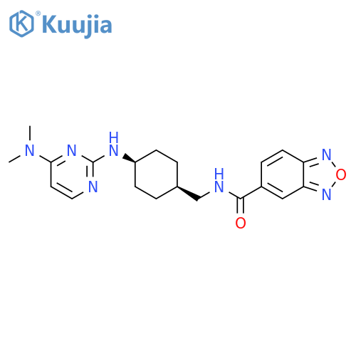 2,1,3-Benzoxadiazole-5-carboxamide,N-[[cis-4-[[4-(dimethylamino)-2-pyrimidinyl]amino]cyclohexyl]methyl]- structure