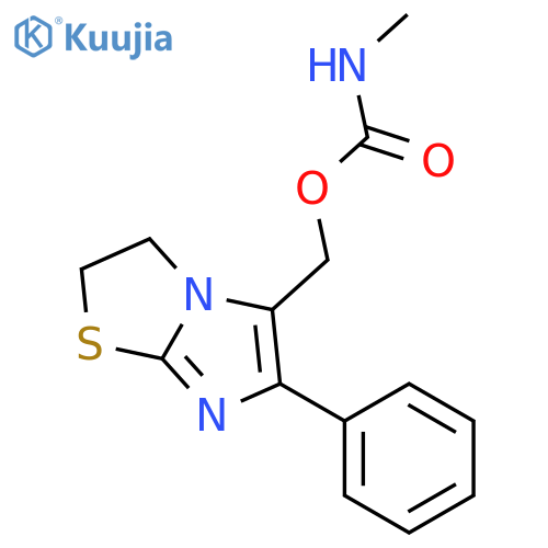 (6-phenyl-2,3-dihydroimidazo[2,1-b][1,3]thiazol-5-yl)methyl N-methylcarbamate structure