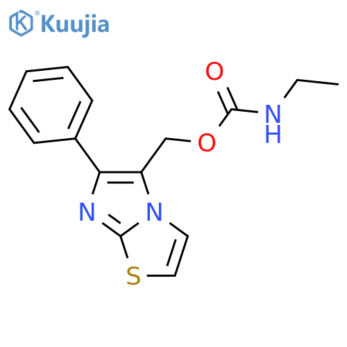 (6-phenylimidazo[2,1-b][1,3]thiazol-5-yl)methyl N-ethylcarbamate structure