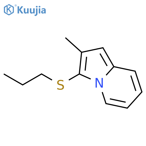 INDOLIZINE, 2-METHYL-3-(PROPYLTHIO)- structure