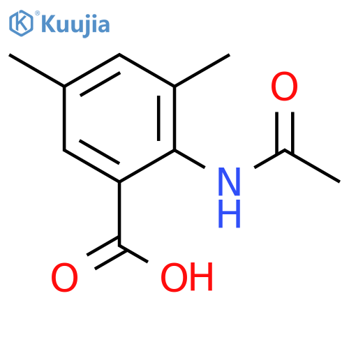 Benzoic acid, 2-(acetylamino)-3,5-dimethyl- structure