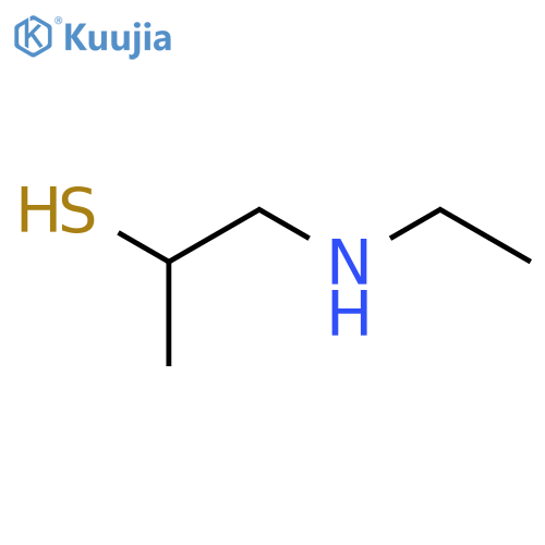 2-Propanethiol, 1-(ethylamino)- structure