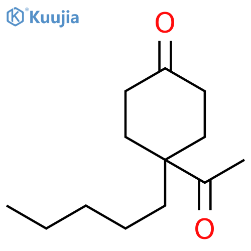 4-Acetyl-4-pentylcyclohexanone structure