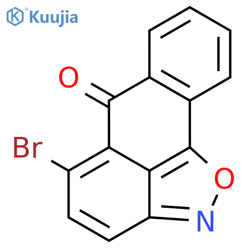 6H-Anthra[1,9-cd]isoxazol-6-one, 5-bromo- structure
