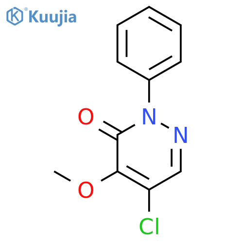 3(2H)-Pyridazinone, 5-chloro-4-methoxy-2-phenyl- structure
