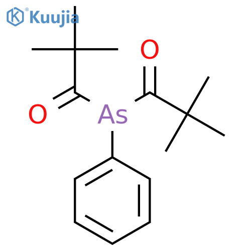 ARSINE, BIS(2,2-DIMETHYL-1-OXOPROPYL)PHENYL- structure