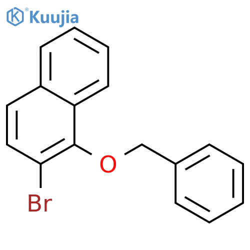 Naphthalene, 2-bromo-1-(phenylmethoxy)- structure