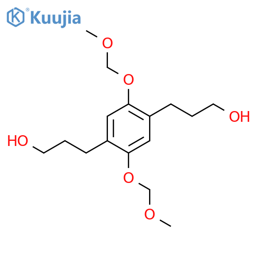 1,4-Benzenedipropanol, 2,5-bis(methoxymethoxy)- structure
