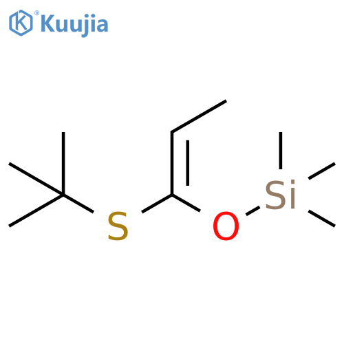 Silane, [[1-[(1,1-dimethylethyl)thio]-1-propenyl]oxy]trimethyl-, (E)- structure