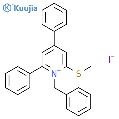 Pyridinium, 2-(methylthio)-4,6-diphenyl-1-(phenylmethyl)-, iodide structure