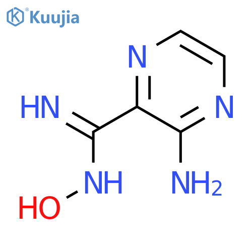 2-Pyrazinecarboximidamide,3-amino-N-hydroxy- structure