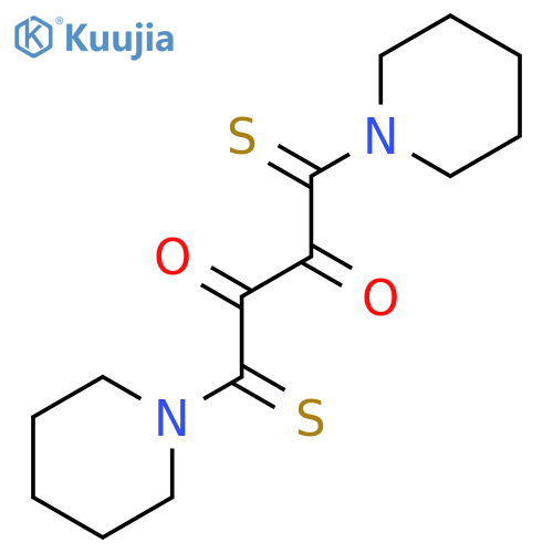 PIPERIDINE, 1,1'-(2,3-DIOXO-1,4-DITHIOXO-1,4-BUTANEDIYL)BIS- structure