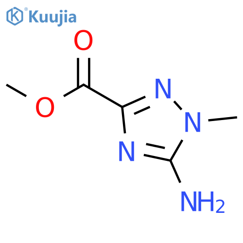 1H-1,2,4-TRIAZOLE-3-CARBOXYLIC ACID, 5-AMINO-1-METHYL-, METHYL ESTER structure