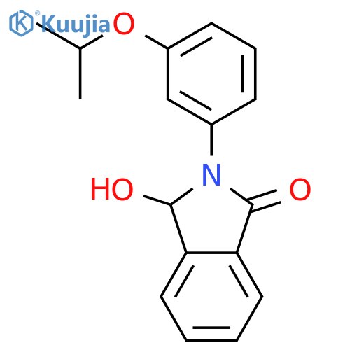 3-Hydroxy-2-{3-[(propan-2-yl)oxy]phenyl}-2,3-dihydro-1H-isoindol-1-one structure