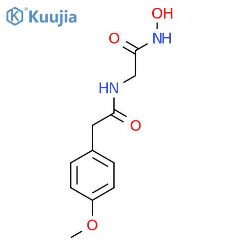 N-hydroxy-N~2~-[(4-methoxyphenyl)acetyl]glycinamide structure