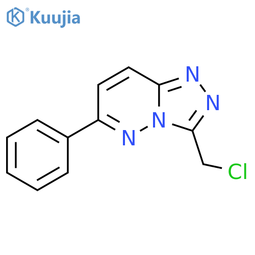 3-(chloromethyl)-6-phenyl-[1,2,4]triazolo[4,3-b]pyridazine structure