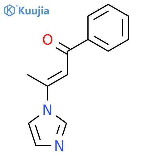 1-phenyl-3-(1-imidazolyl)-2-buten-1-one structure