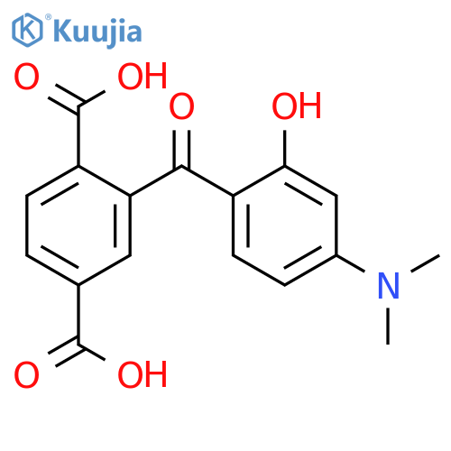 1,4-Benzenedicarboxylic acid, 2-[4-(dimethylamino)-2-hydroxybenzoyl]- structure