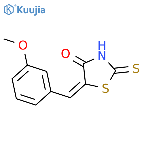 4-Thiazolidinone,5-[(3-methoxyphenyl)methylene]-2-thioxo- structure
