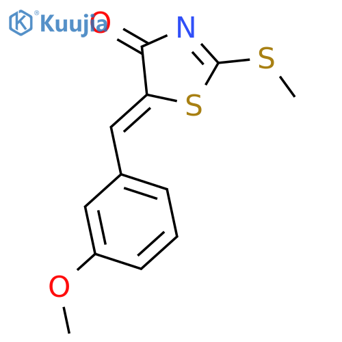 4(5H)-THIAZOLONE, 5-[(3-METHOXYPHENYL)METHYLENE]-2-(METHYLTHIO)- structure