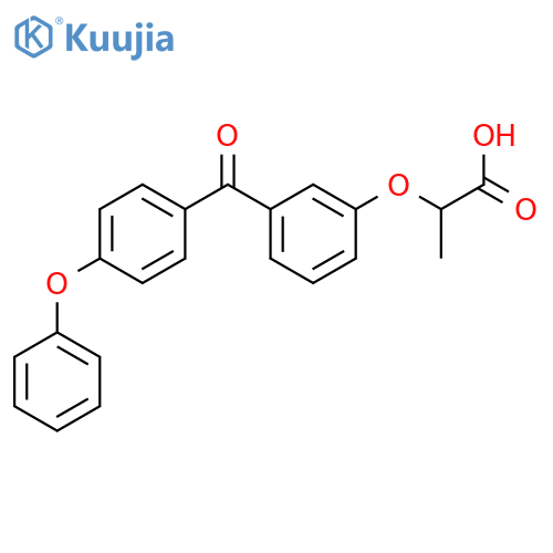 2-{3-[(4-phenoxyphenyl)carbonyl]phenoxy}propanoic acid structure