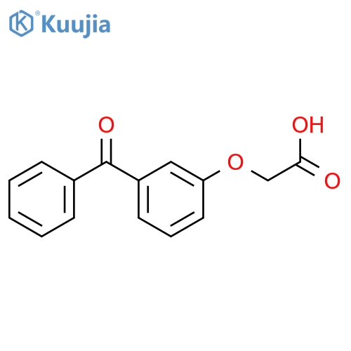 (3-benzoylphenoxy)acetic acid structure