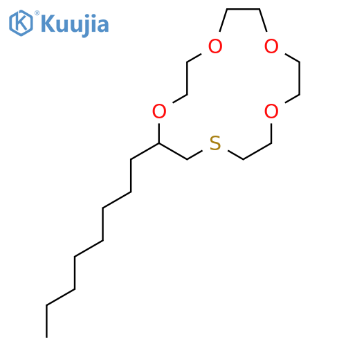 1,4,7,10-TETRAOXA-13-THIACYCLOPENTADECANE, 11-OCTYL- structure