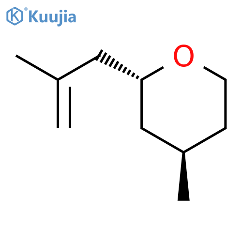 2H-Pyran, tetrahydro-4-methyl-2-(2-methyl-2-propenyl)-, (2R-trans)- structure