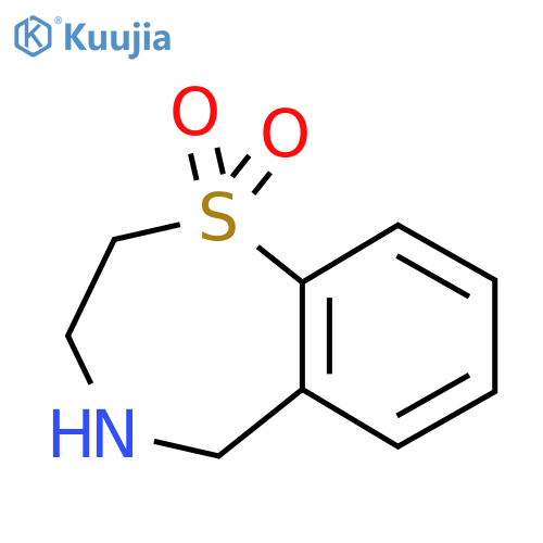 2,3,4,5-tetrahydrobenzof1,4thiazepine 1,1-dioxide structure