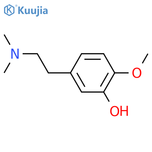 Phenol,5-[2-(dimethylamino)ethyl]-2-methoxy- structure