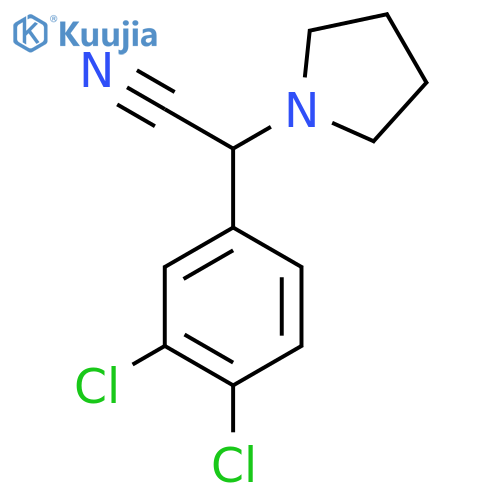 2-(3,4-Dichlorophenyl)-2-pyrrolidin-1-yl-acetonitrile structure