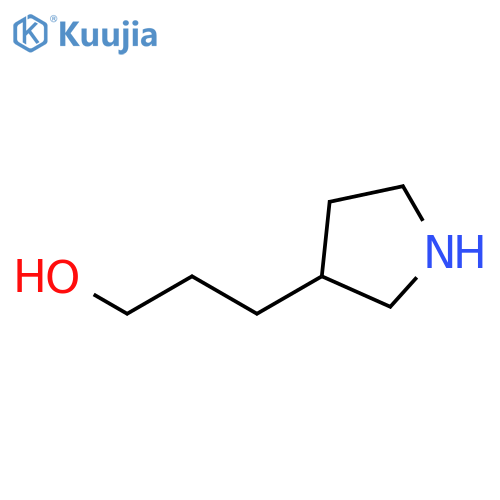 3-(pyrrolidin-3-yl)propan-1-ol structure