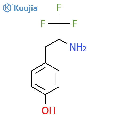 4-(2-amino-3,3,3-trifluoropropyl)phenol structure