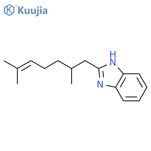 1H-Benzimidazole, 2-(2,6-dimethyl-5-heptenyl)- structure
