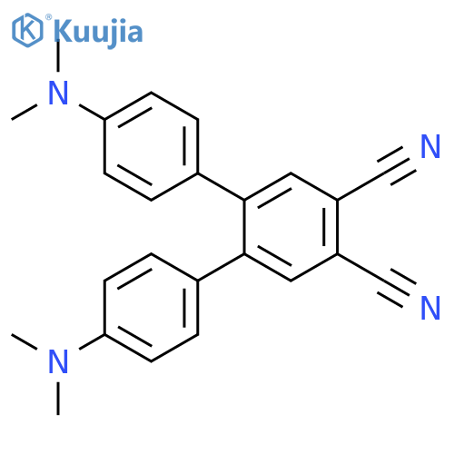 [1,1':2',1''-TERPHENYL]-4',5'-DICARBONITRILE, 4,4''-BIS(DIMETHYLAMINO)- structure
