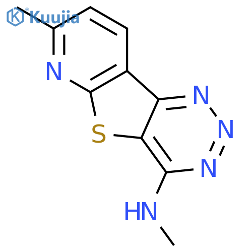PYRIDO[3',2':4,5]THIENO[3,2-D]-1,2,3-TRIAZIN-4-AMINE, N,7-DIMETHYL- structure