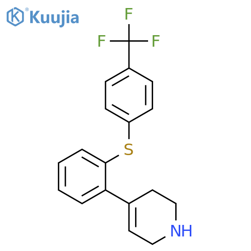 Pyridine, 1,2,3,6-tetrahydro-4-[2-[[4-(trifluoromethyl)phenyl]thio]phenyl]- structure